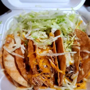 5 crispy tacos