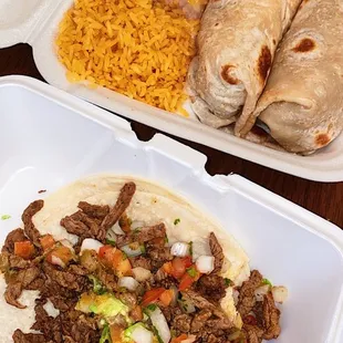 Carne Asada Tacos and Burritos