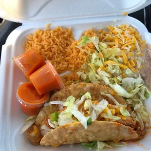 #9 Chicken Taco meal