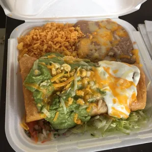 Pork chimichanga