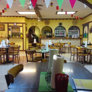 Looking out from the cove.