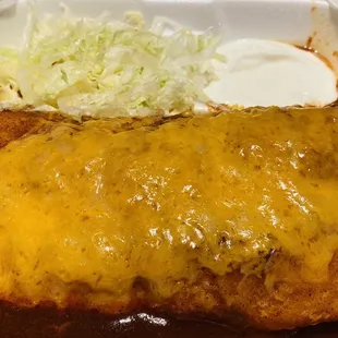 Wet Chile Relleno burrito
