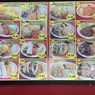 Updated menu 7/21/2024