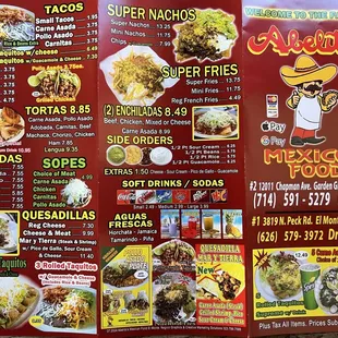 Menu 8/24