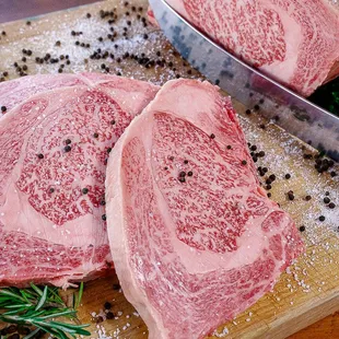 Japanese A5 Wagyu is the World's Best, and you can find it here! 6,10, and 16oz cuts available- served with a complimentary lobster tail!