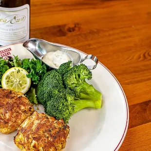House Made Crab Cakes are one of our House Favorites. Enjoy broiled or Fried!