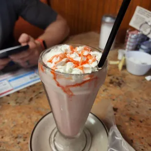 Strawberry milkshake