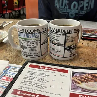 Classic Diner Coffee Mugs