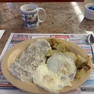 Sausage gravy platter