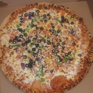 Veggi pizza made by our chef