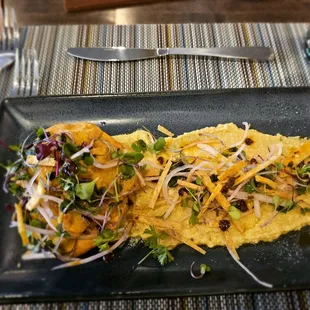 Beef Empanadas with yummy corn hummus