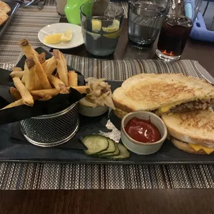 Smoked brisket grilled cheese