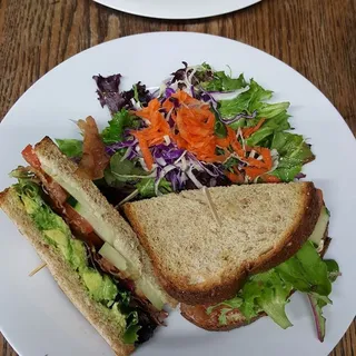 Hummus and Avocado Sandwich