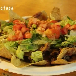 a plate of nachos