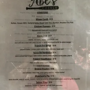 Menu Front as of 08.2020