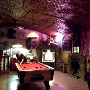 a pool table
