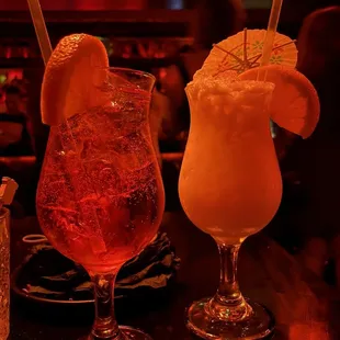 Aperol Spritz &amp; Painkiller cocktail