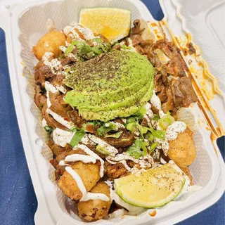 Mushroom Mapo Chili Cheese Tots