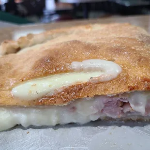 a ham and cheese sandwich