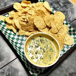 Spin dip! (Spinach Artichoke Dip). Delicious!