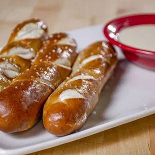 Soft Pretzel Stick &amp; Cheese Sauce