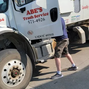 Abe's trash service.
