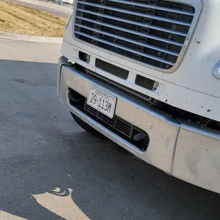 The Abe's truck that hit my car.