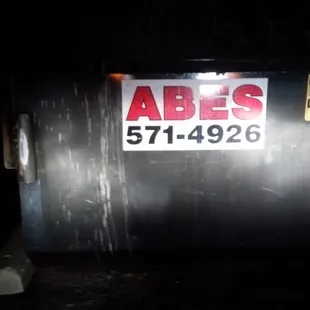 Photo taken in the middle of the night after the most recent incident.