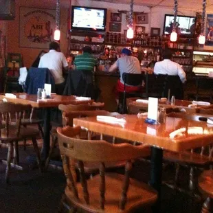 The bar early Tuesday night