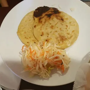 Pupusas  (with cabbage)