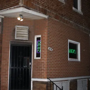 the nice old brick building, sits right on the corner