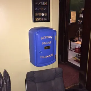 Cool old police and firemen memorabilia in the cigar bar lounge