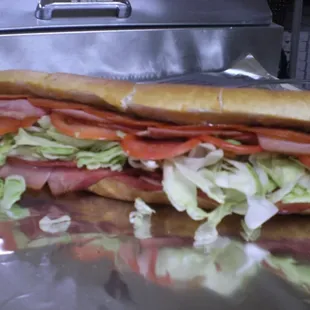 a large sub sandwich