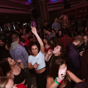 Crowd vibes for CHOVA (DJ group that performed that evening)