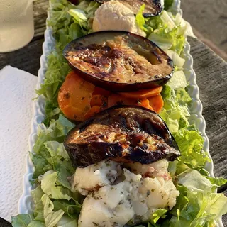 Moroccan Salad with Roasted Eggplants