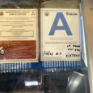 Had an "A" as of May 2021