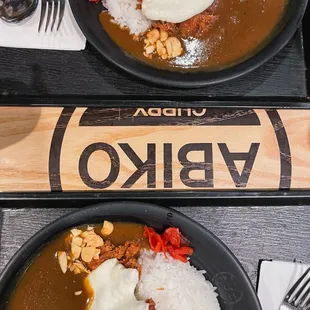 curry with cheese pork katsu