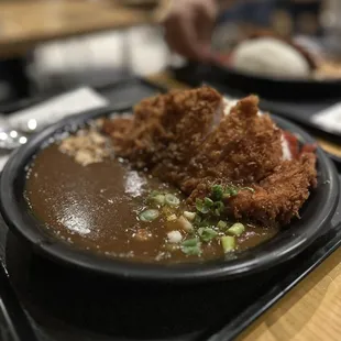 Basic curry plus pork cutlet
