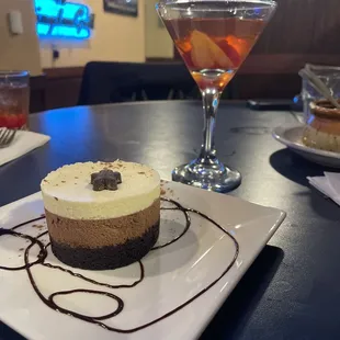 Dessert and cocktail