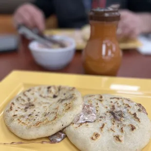 Bean pupusas