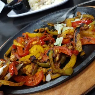 Chicken fajitas