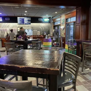 Inside the pub area.