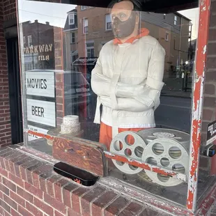 outside