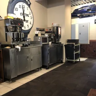 Coffee and drink area