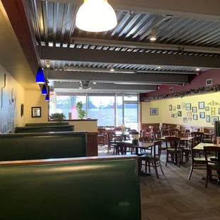 Abner's, view from booth