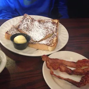 French toast and bacon