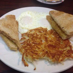 Two eggs over medium, always done perfectly