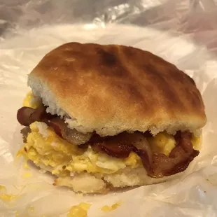 Bacon, egg, and cheese biscuit.