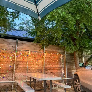 Outdoor seating area