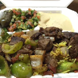 1. Lamb Kebab Plate